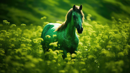 sunlight green horseの素材