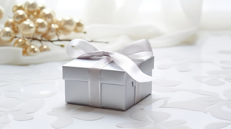 wrap box with ribbonの素材