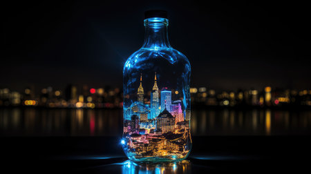 glow bottle silhouetteの素材