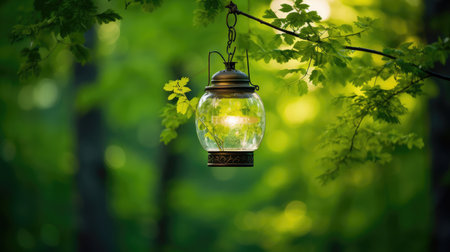 nature green lanternの素材