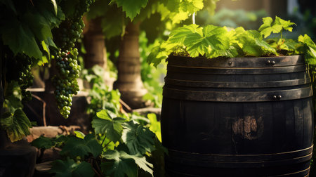 barrel rough black textureの素材