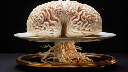 decorated white brainの素材