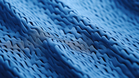 fabric textured background blueの素材