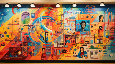 creativity school wallの素材