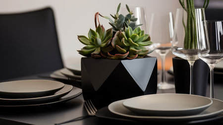 modern table settingの素材