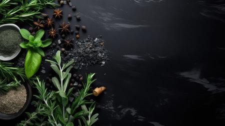 green herbal backgroundの素材