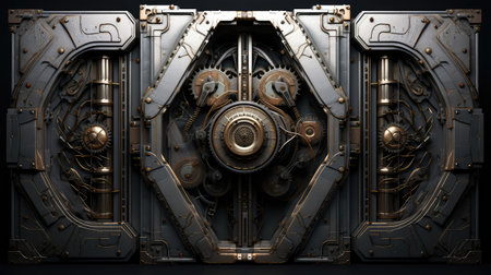 technology sci-fi doorの素材