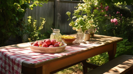 rustic old wooden tableの素材