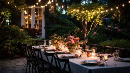 centerpiece outdoor table settingの素材