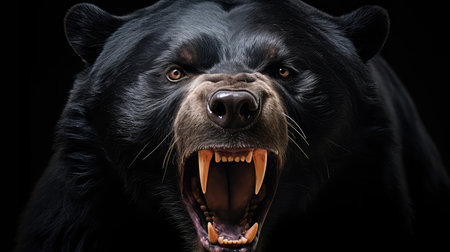 photo black bear faceの素材