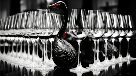 event black and white swanの素材