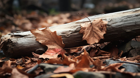 debris broken tree branchの素材