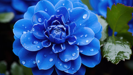 petals blue powerpointの素材