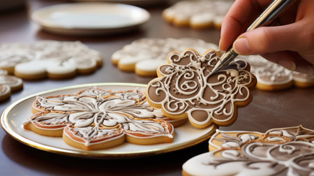 pipg sugar cookies in kitchen illustration designs royal, icg precision, skill patterns pipg sugar cookies in kitchenの素材