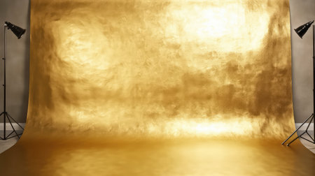 modern golden background illustration reflective sleek, sophisticated contemporary, interior design modern golden backgroundの素材