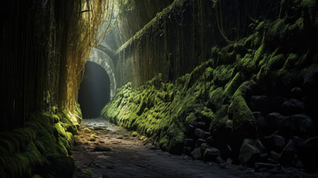 future light at illustration glimmer dim, eerie mosphere, symbolism brightness future light atの素材