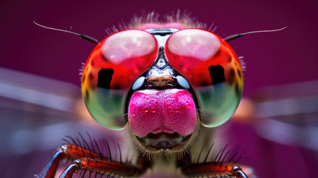 macro pink dragonflyの素材