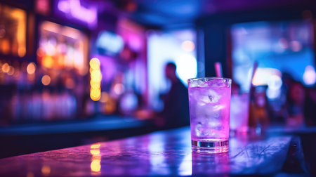 up purple neon lightsの素材