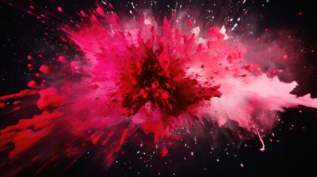 abstract red and pink spray paint backgroundの素材