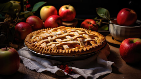 homemade organic apple fruitの素材