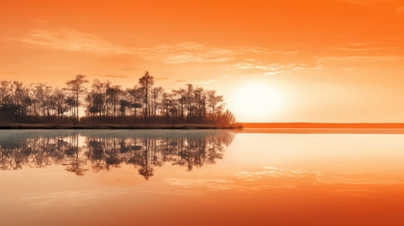 sky orange and gray backgroundの素材