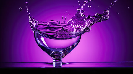 glass purple color dropの素材