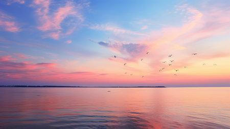 peach pastel oceanの素材