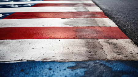 vibrant red white and blue lineの素材