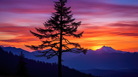 photograph orange and purple backgroundの素材