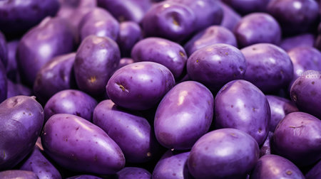 vibrant purple potatoesの素材