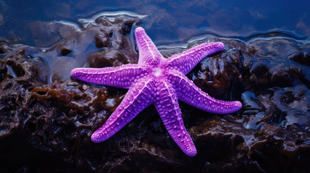 fish purple starの素材