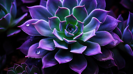 plant purple and greenの素材