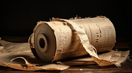 nostalgic old brown paperの素材