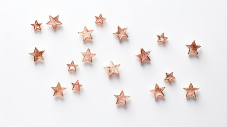flatlay rose gold starsの素材