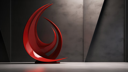 sleek red and gray abstractの素材