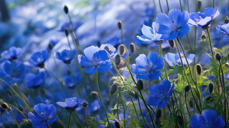 flowers blue huesの素材