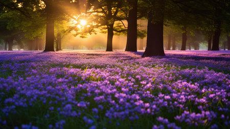 purple wild violetの素材