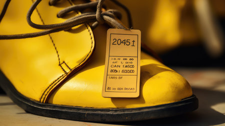 shopping yellow sale tagの素材