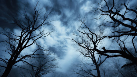 dramatic blue black and white backgroundの素材