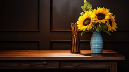 vase desk flowersの素材
