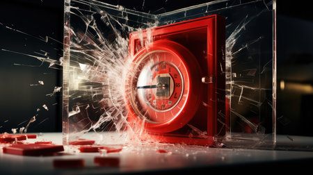 fire emergency break glassの素材