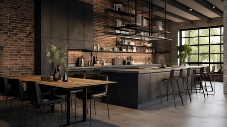 charcoal contemporary kitchenの素材