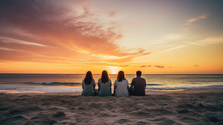 golden blue sky horizonの素材