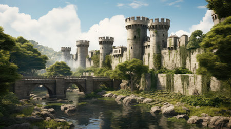 view castle wallsの素材