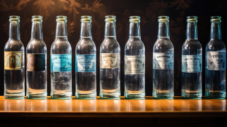 mineral bottles of waterの素材