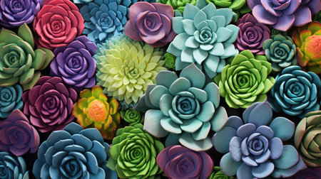 green colorful plantsの素材