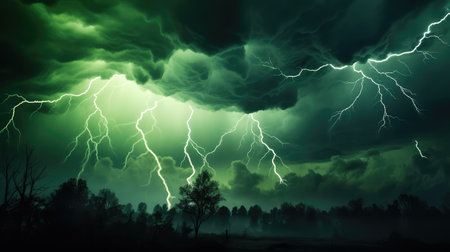 bolts green lightningの素材