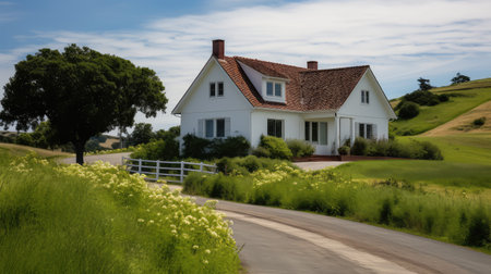 traditional house in countryの素材