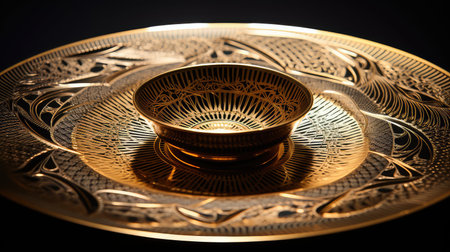 plate gold engine turnの素材