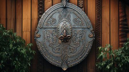 traditional house shieldの素材